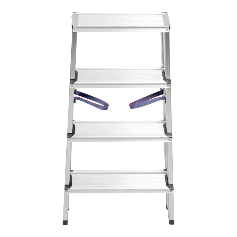 STIER Stufen Stehleiter 2x4 Stufen beidseitig begehbar leicht robust Sichere