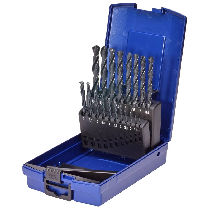 SW-Stahl Spiralbohrersatz HSS-R 1-10 mm 19-teilig