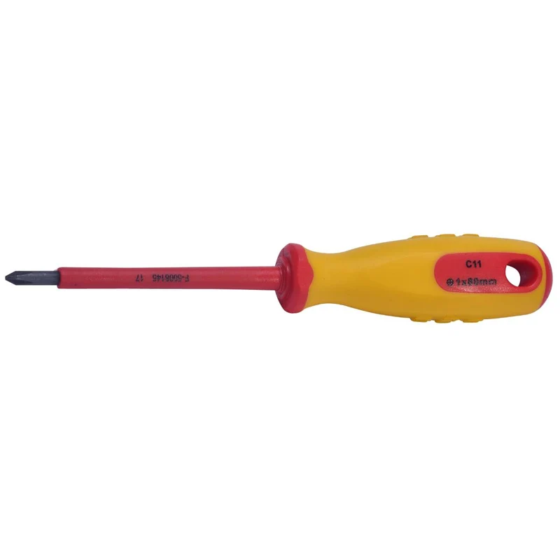 SW-Stahl Schraubendreher VDE Kreuz PH1 x 80 mm