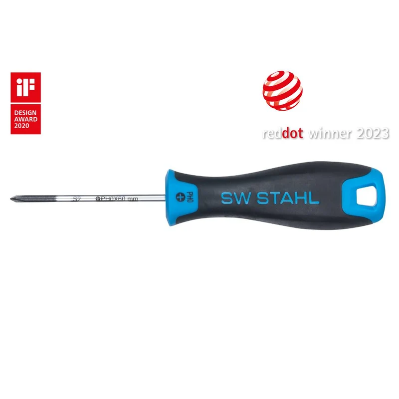 SW-Stahl Schraubendreher Kreuz PH0 x 60 mm
