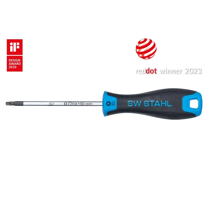 SW-Stahl Schraubendreher T-Profil T20 x 100 mm