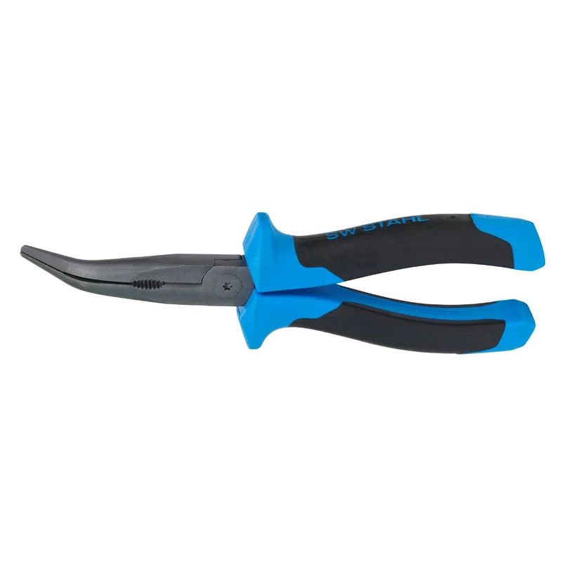 SW-Stahl Spitzzange gebogen 200 mm