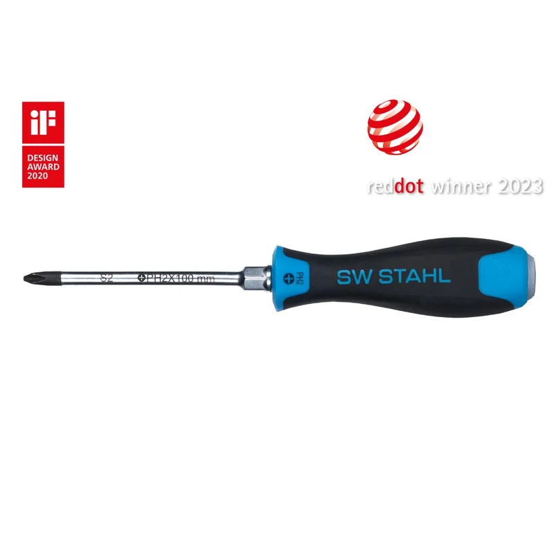 SW-Stahl Schraubendreher schlagfest Kreuz PH2 x 100 mm