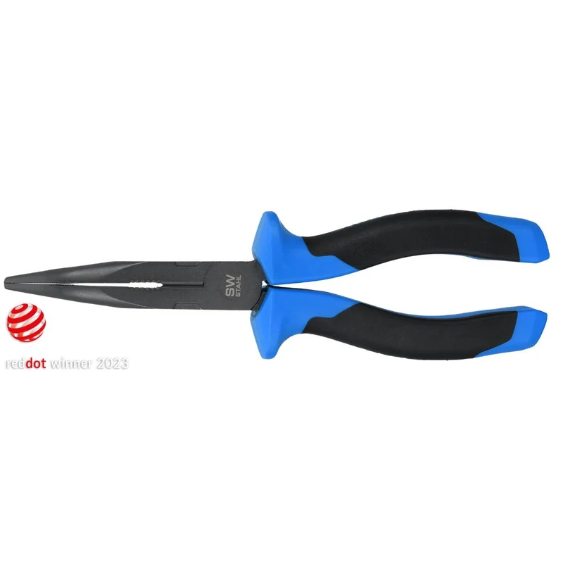 SW-Stahl Spitzzange gebogen 200 mm