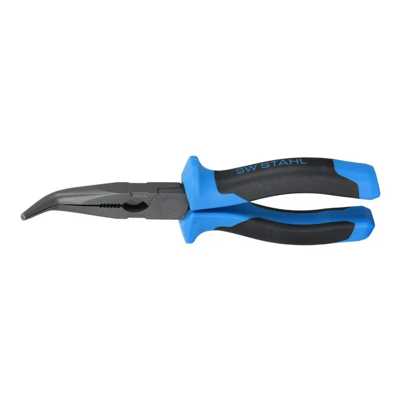 SW-Stahl Spitzzange gebogen 200 mm