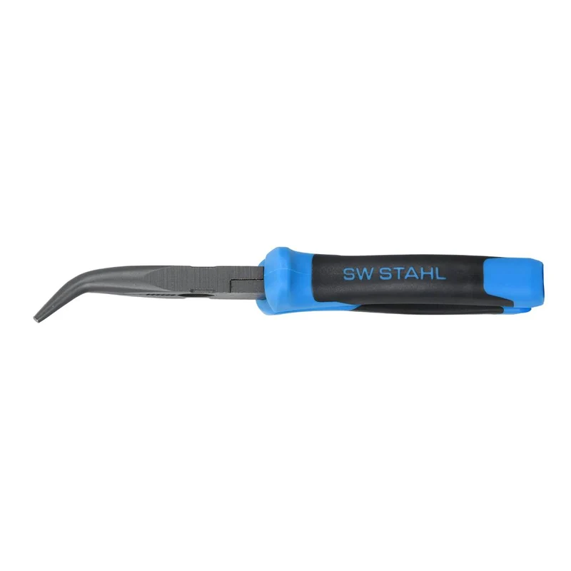 SW-Stahl Spitzzange gebogen 200 mm