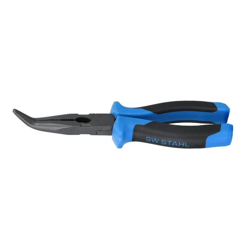 SW-Stahl Spitzzange gebogen 200 mm
