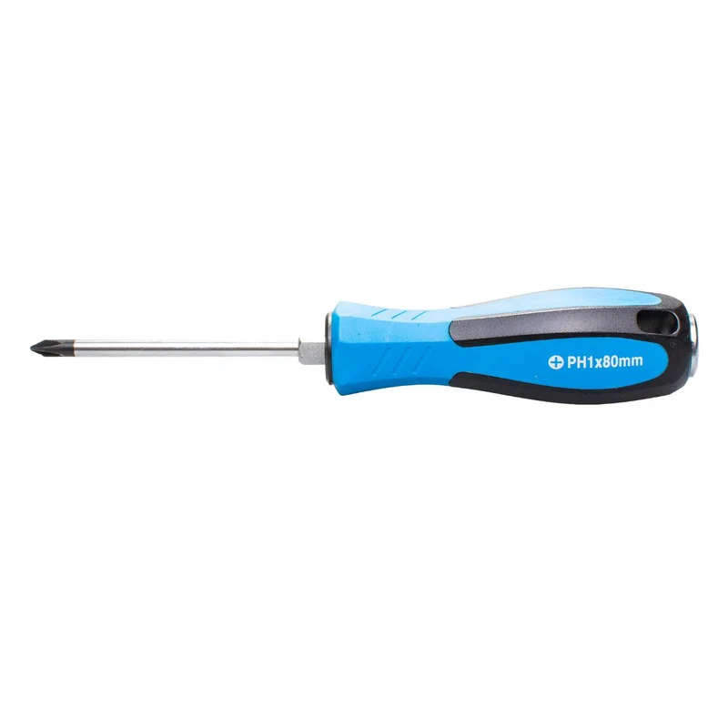 SW-Stahl Schraubendreher schlagfest Kreuz PH1 x 80 mm
