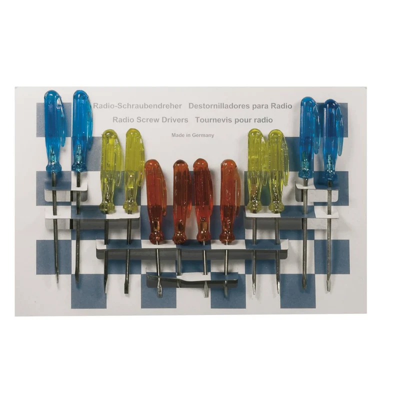 SW-Stahl Schraubendrehersatz Mini Plastikclip 12-teilig