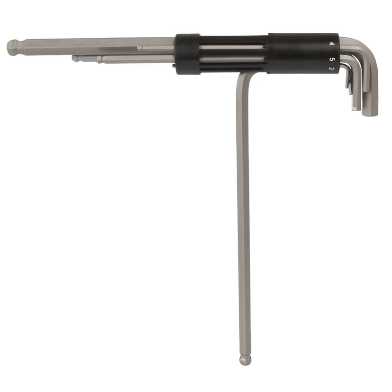 SW-Stahl Winkelschlüsselsatz Innensechskant Kugelkopf 2-10 mm 8-teilig