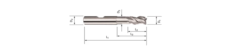 SBF8431, solid carbide precision milling cutter, Ø 10 mm, type SBF84311100