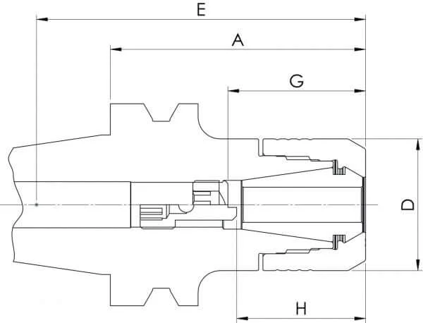 CENTRO|P universal chuck CP25-BTP30-A=60 (AD)