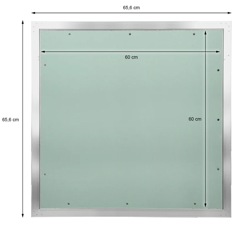 B-Ware Revisionsklappe GK-Einlage 600x600 mm mit Rahmen aus Aluminium