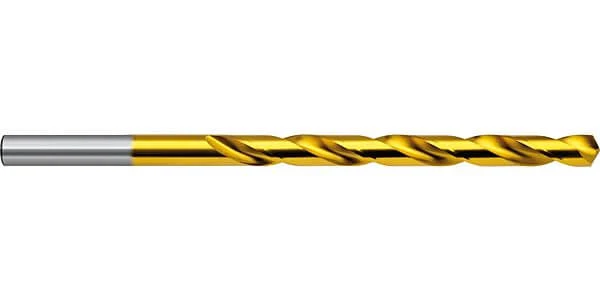 HSS TiN SPIRAL DRILL LONG DIN 340 CYLINDRICAL