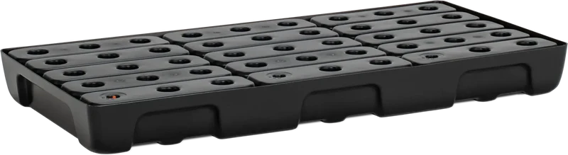 Small container shelf drip tray 10/5 with PE grate