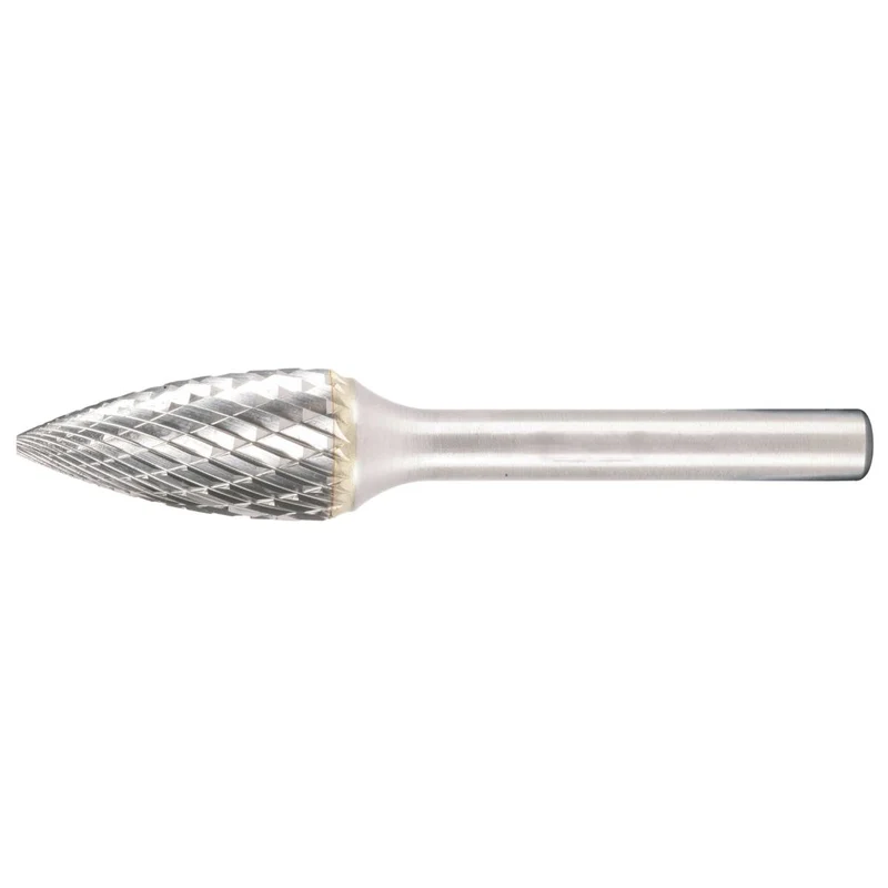 SW-Stahl Hartmetall Frässtift spitzgebogen 6 mm