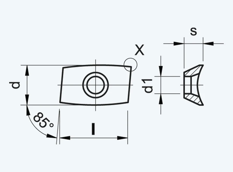 Indexable Inserts TWIST AOFT 15 HSS and Carbide