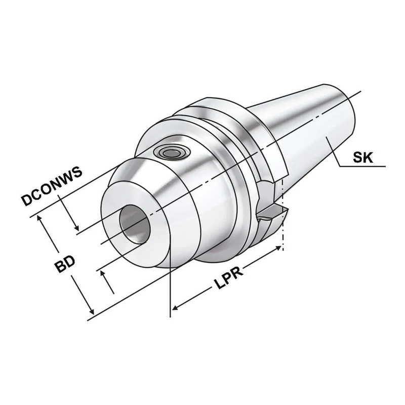 Weldon End Mill Holder BT 30 - 06 - 50 ~ ISO 7388-2 JD [JIS B 6339 AD] | DC