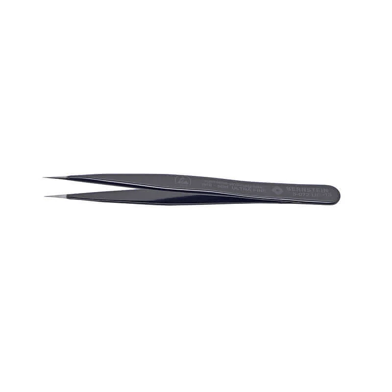 ESD SMD Tweezer ULTRA FINE 110 mm Form 3c Stainless Steel, very pointed, conductive