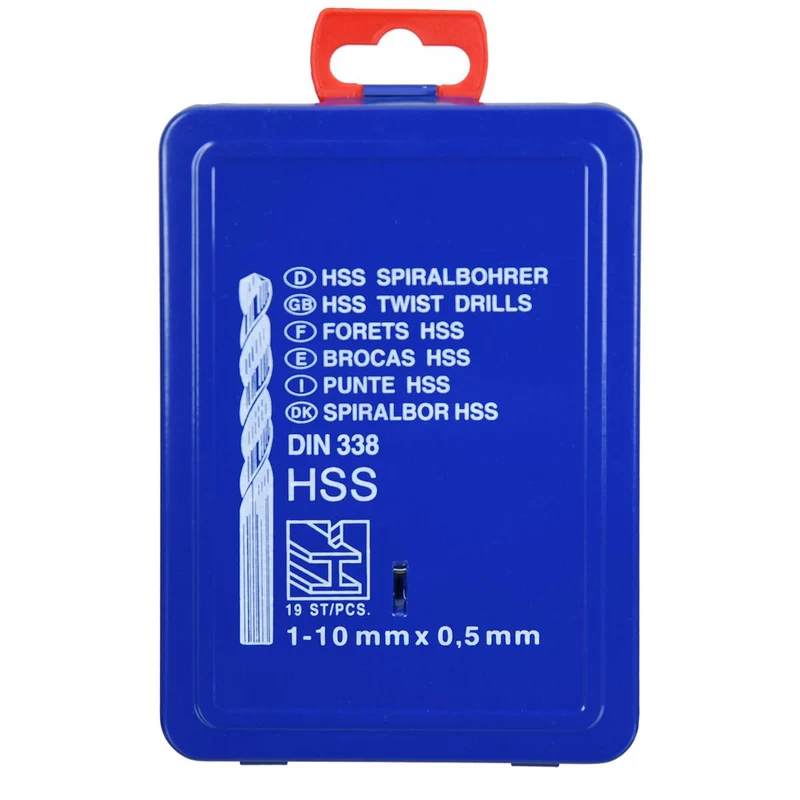 SW-Stahl Spiralbohrersatz HSS-R 1-10 mm 19-teilig