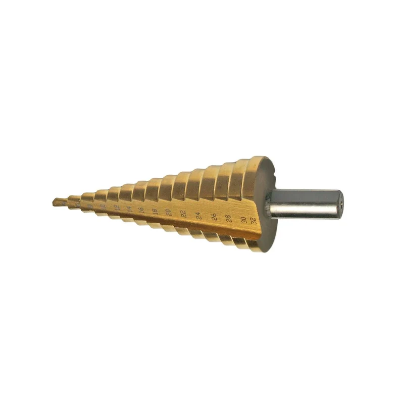 SW-Stahl Stufenbohrer HSS-G TiN 4-32 mm