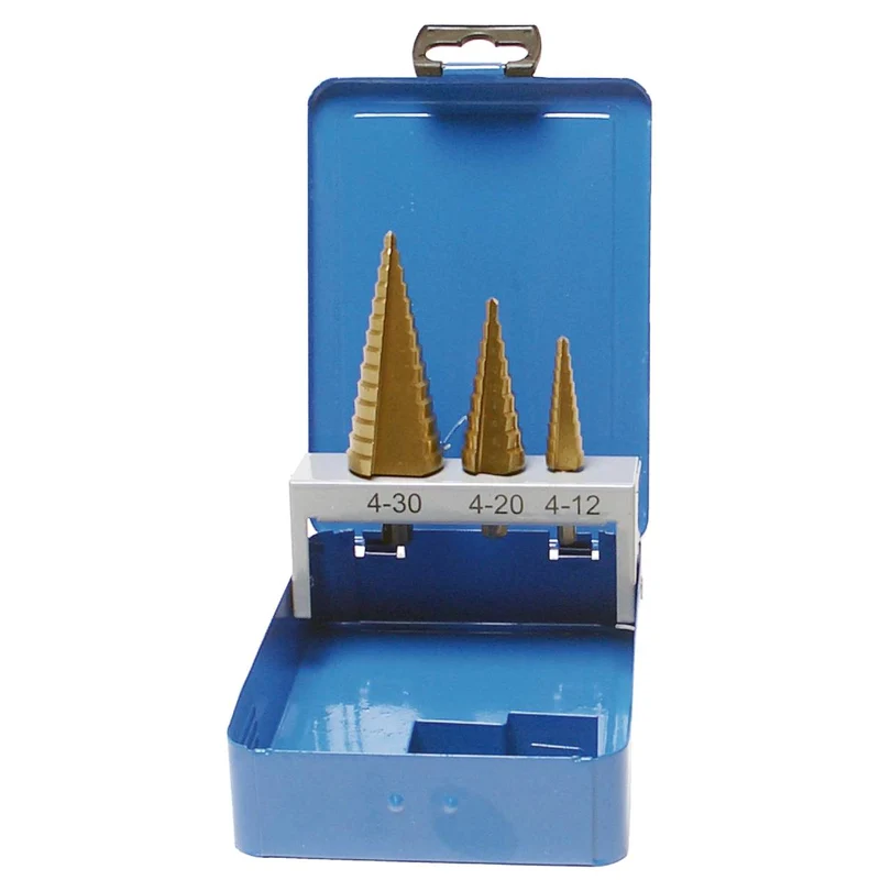 SW-Stahl Stufenbohrersatz HSS-G TiN 3-teilig
