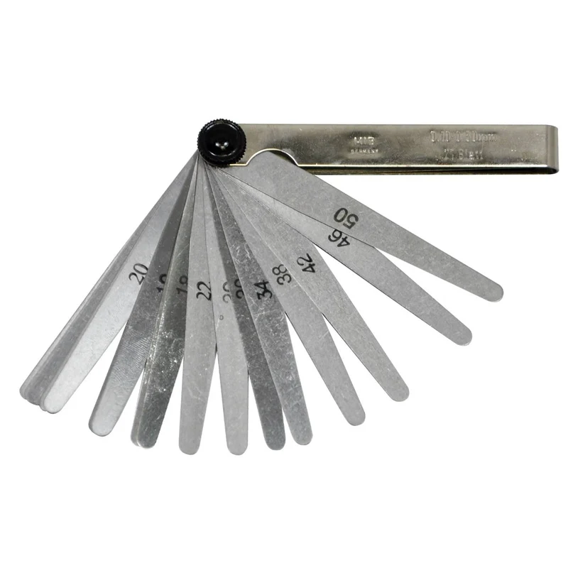 SW-Stahl Fühlerblattlehren 010-050 mm 21 Blatt