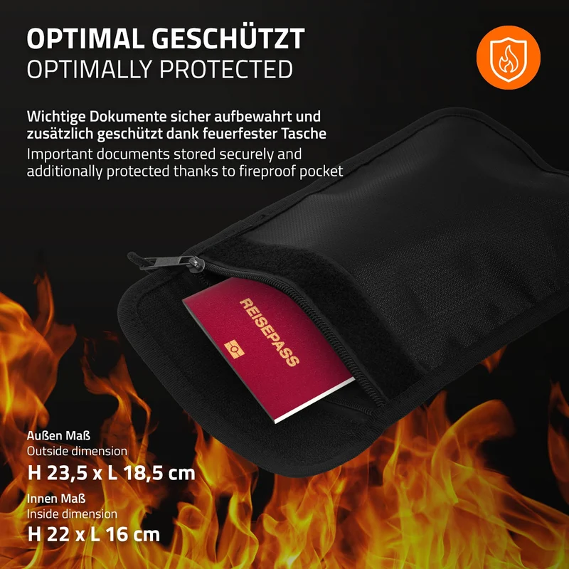 B-Ware Safe Tresor 27L aus Stahl mit Elektronikschloss und Notschlüsseln Rundbolzenverschluss