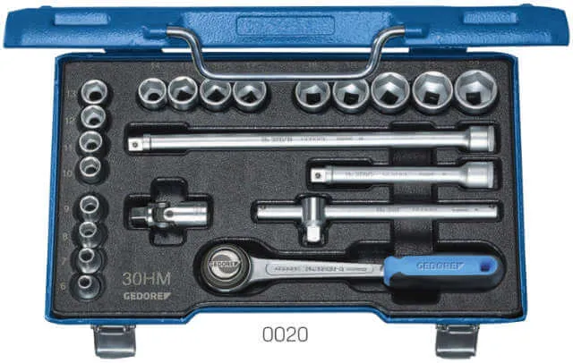 Socket Wrench Set GEDORE, 22-piece