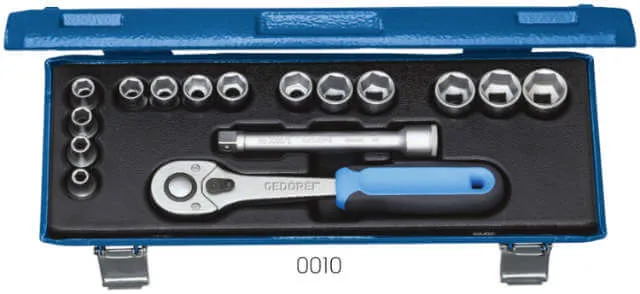 Socket Wrench Set GEDORE, 16-piece