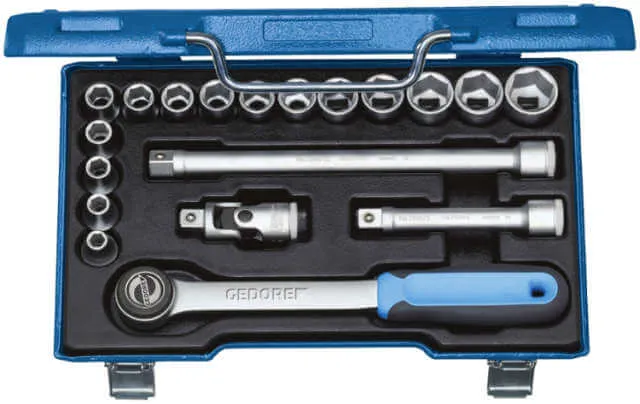 Socket Wrench Set GEDORE, 19-piece