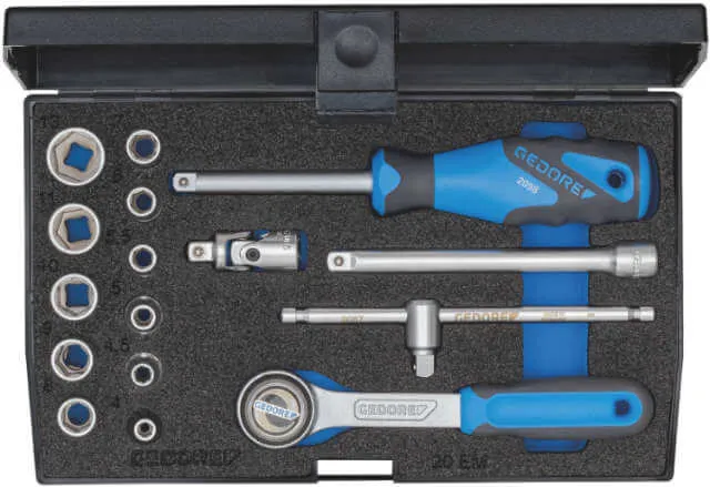 Socket Wrench Set GEDORE, 16-piece