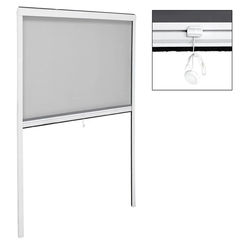 Fliegengitter Weiß 90x160 cm mit Aluminium Rahmen