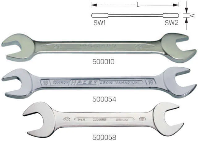 Double open-end wrench GEDORE, DIN 3110