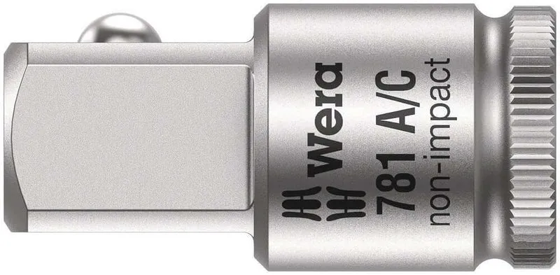 Wera 042671 781 A/Socket Adapter/Converter 1/4″ Internal Thread to 1/2″ External Thread
