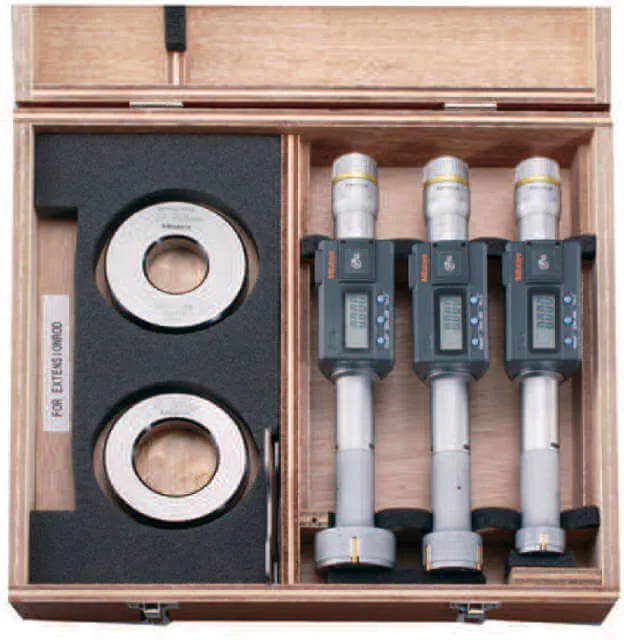 Precision Digital Three-Point Inside Micrometer MITUTOYO, 468 set with data output fixed