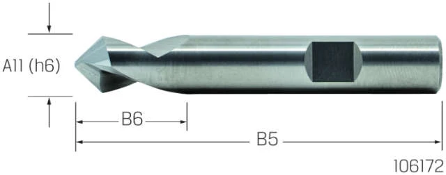 NC-Spot Drill VHM PREMUS, 90°