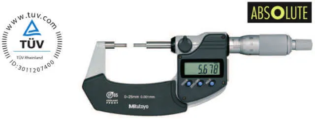 Precision Digital Micrometer MITUTOYO, 331 with offset measuring faces and data output