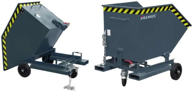Chip cart PREMUS, RAL 7016 anthracite gray
