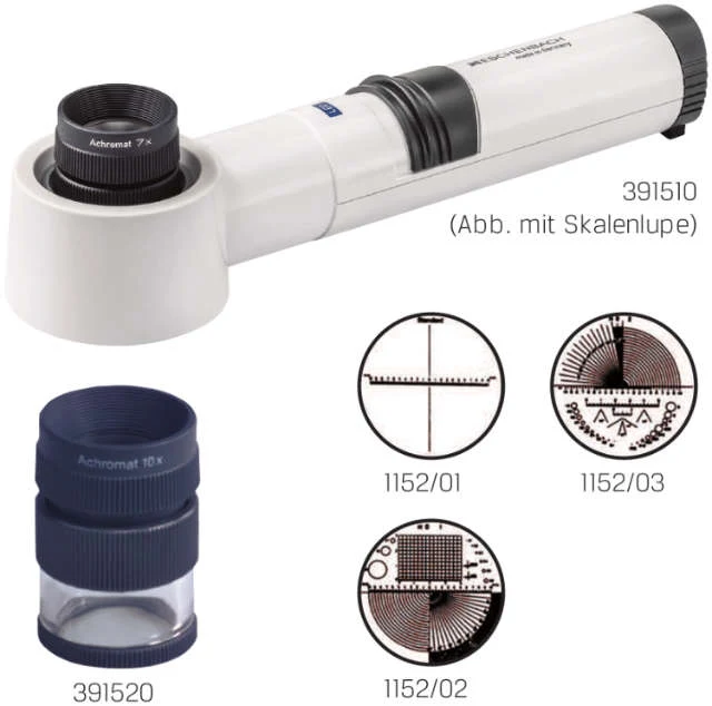 Scale magnifier ESCHENBACH, LED battery handle without magnifier
