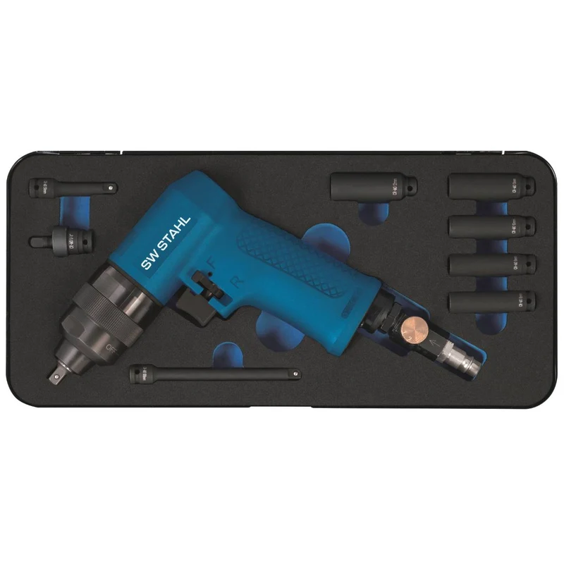 SW-Stahl Druckluft-Schlagschrauber 1/4" 9-teilig