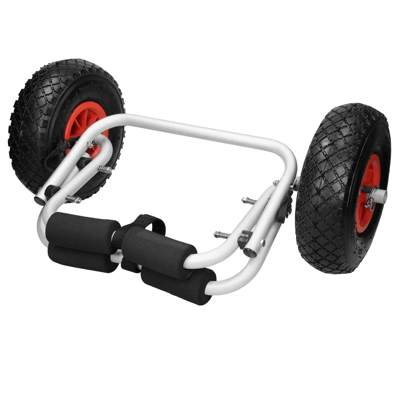 Faltbarer Alu Kajakwagen 60 kg mit Gummi Luftreifen inkl. Spannriemen