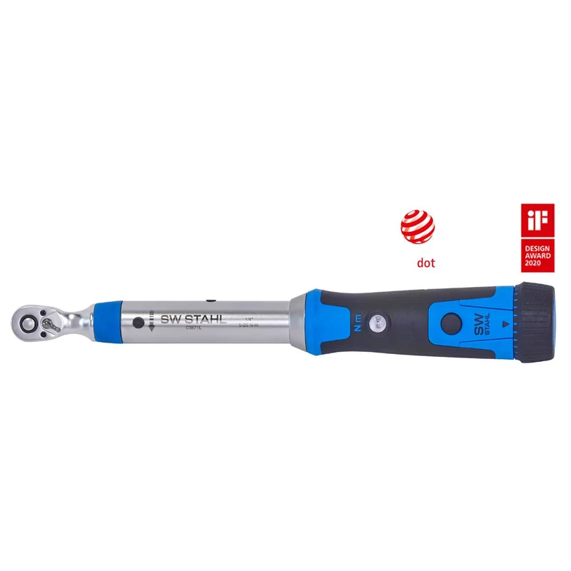 SW-Stahl Profi Drehmomentschlüssel 1/4" 5-25 Nm