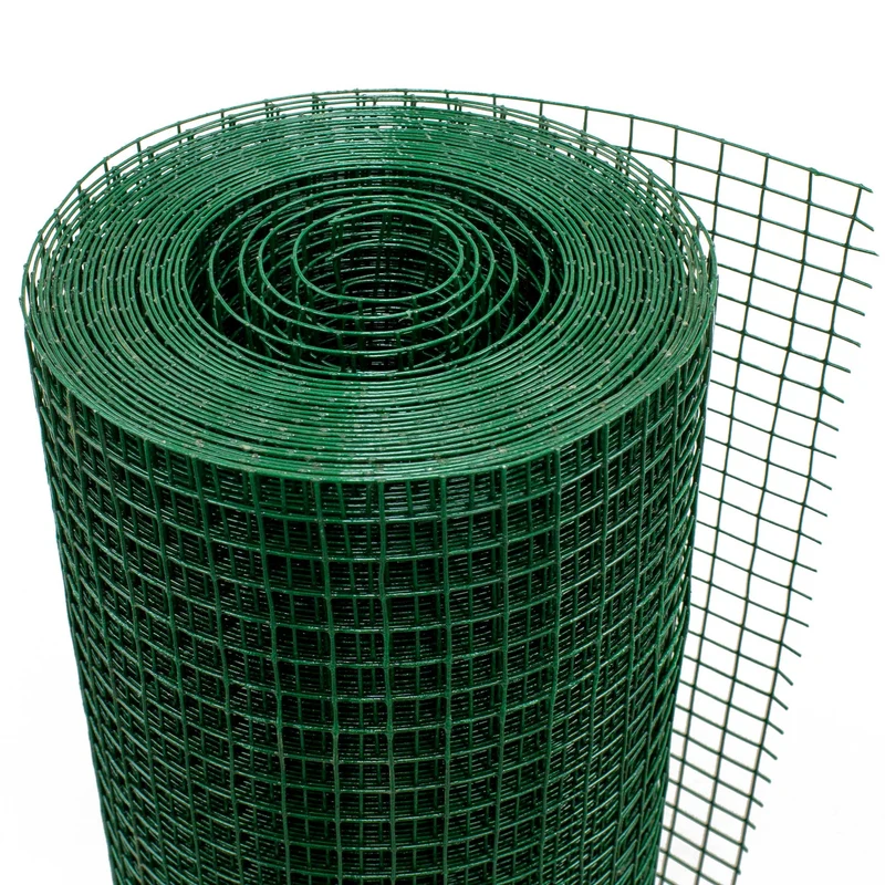 Volierendraht Grün aus verzinktem Stahl 1x10m Drahtstärke 0,75mm Maschenweite 19x19mm
