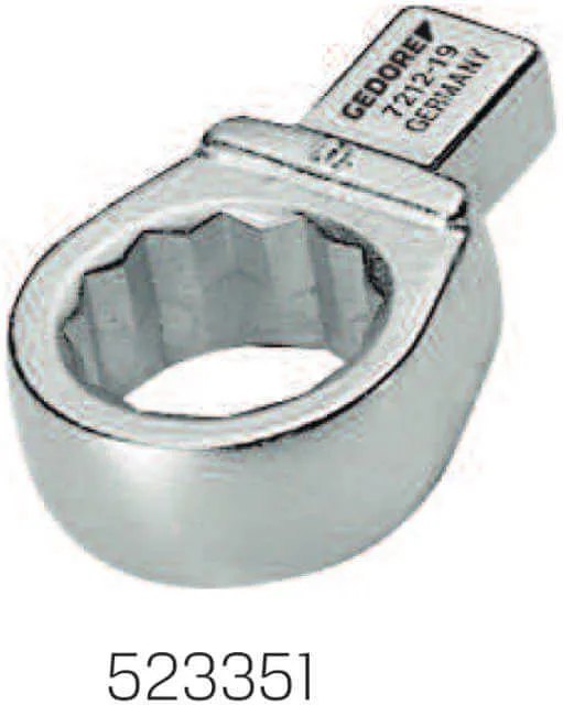 Insert tool GEDORE, insert ring spanner, insert square 9 × 12 mm