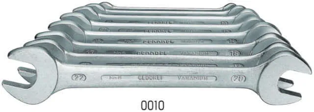 Double open-end wrench set GEDORE, DIN 3110