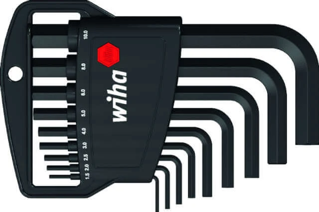 WIHA hexagon key set, black oxidized