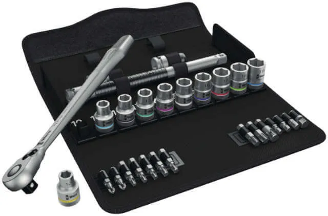 Socket Set WERA, Zyklop Metal, 28-piece
