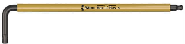 Hexagon Ball-End Allen Key WERA, color-coded, zinc-phosphated