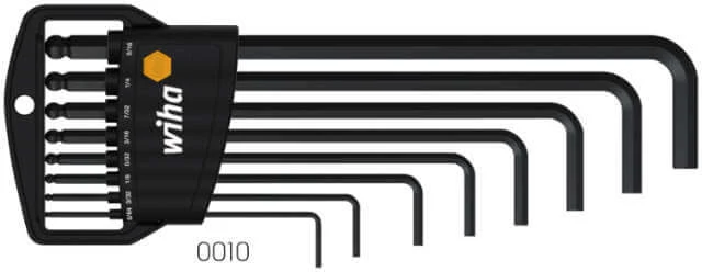 Hex key set WIHA, burnished